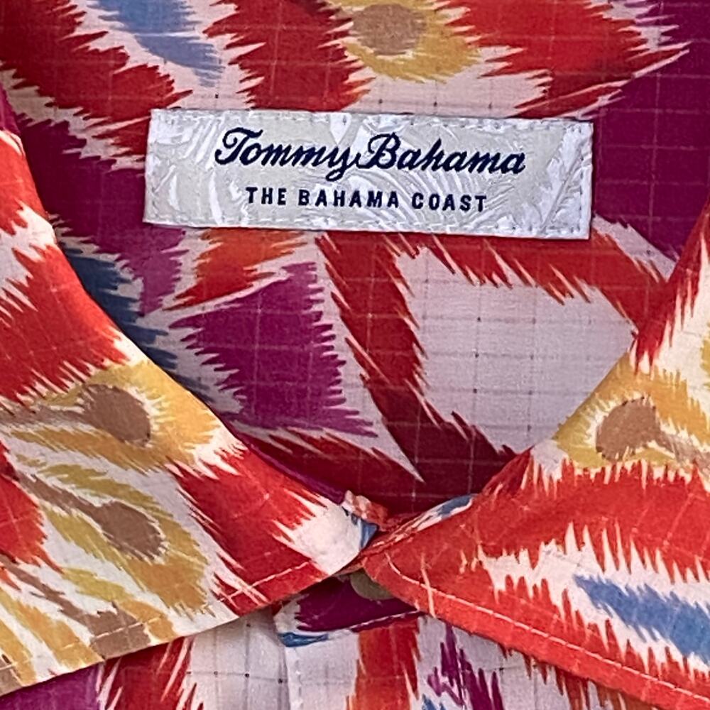 Tommy Bahama Shirt Men's XL "The Bahama Coast" Flora Fusion Stretch NEW - Picture 8 of 15